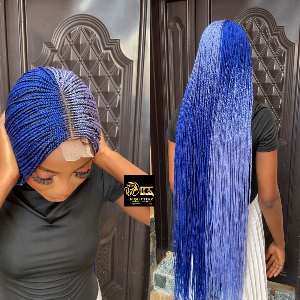 HALF CLOSURE BRAIDED WIG 40"